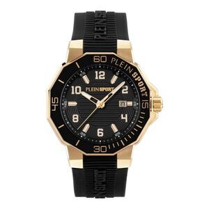 Plein Sport Titan Silicone Watch Gold Mens